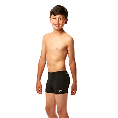 Speedo Jungen Badehose Badehose, Badehose Essential Endurance Plus Shorts , Gr. 11-12 Jahre (Herstellergröße: 28), Black