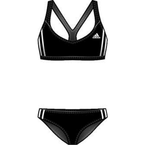 adidas 3 Streifen Mädchen Bikini schwarz, Größe:116