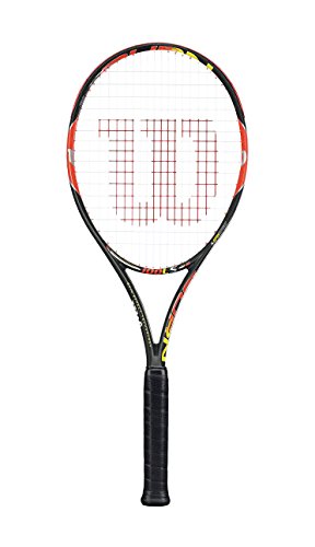 Wilson Tennisschläger Burn 100LS, Gunmetal/Orange, L3, WRT72550U3