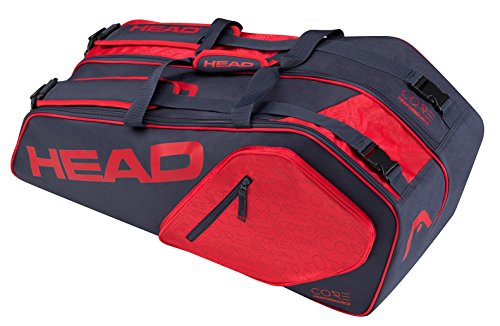 Head Core 6R Combo Tennisschläger Tasche, unisex, Core 6R Combo, marineblau / rot, Einheitsgröße