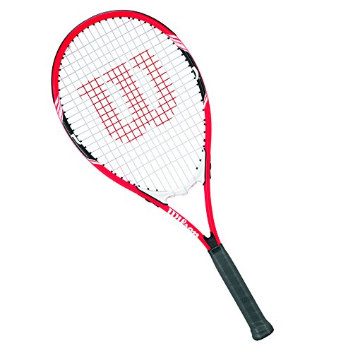 Wilson Tennisschläger Damen/Herren, All Courter, Freizeitspieler, Federer, Größe 3, Rot/ Weiß/ Schwarz