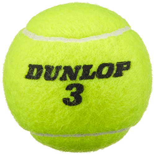 Dunlop Uni Match 4er Dose Tennisbälle, Gelb, One Size